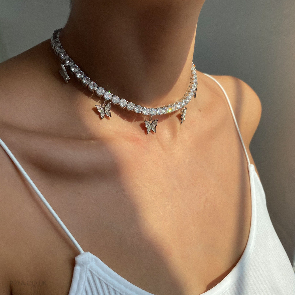 Butterfly Tennis CZ Choker | PRYA™