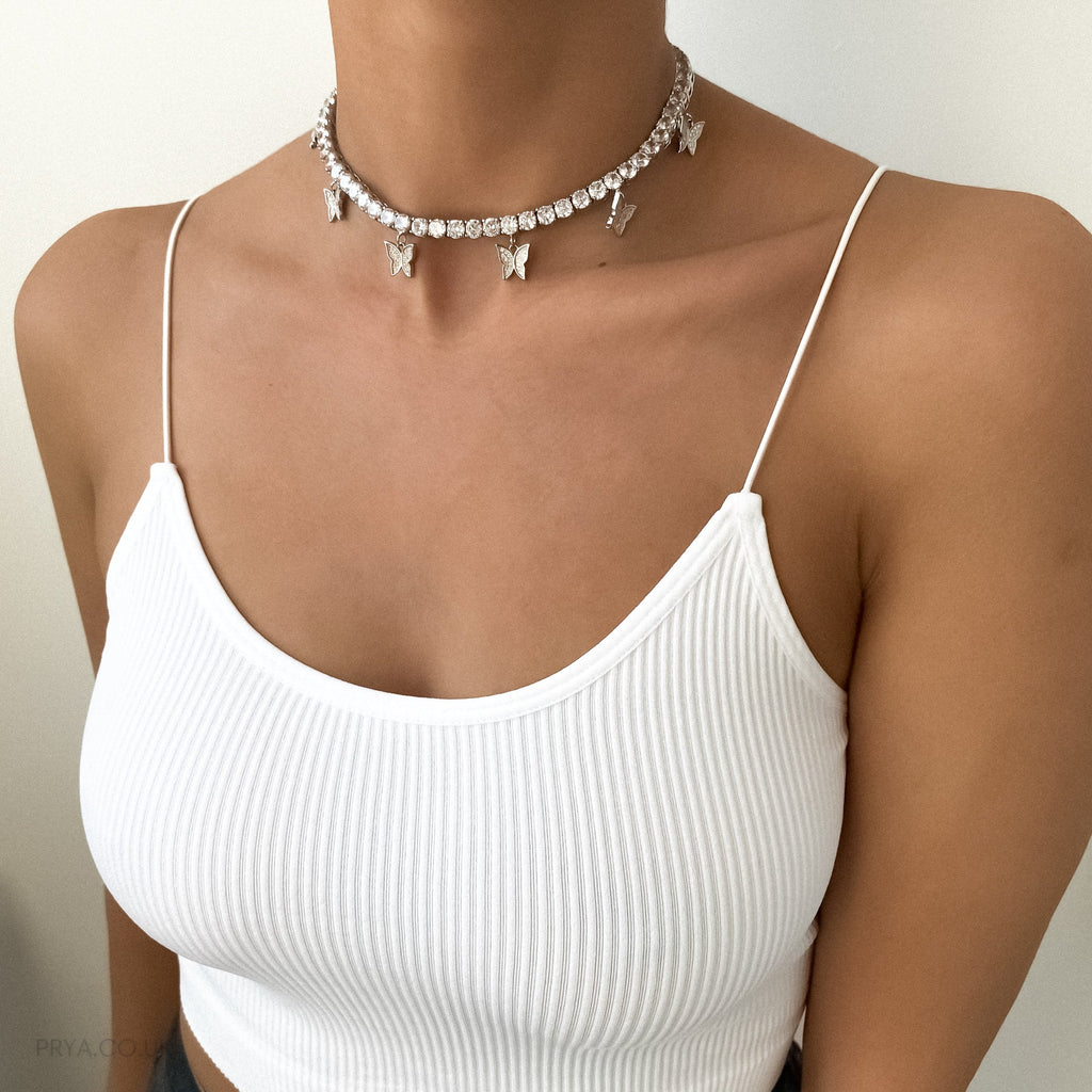 Butterfly Tennis CZ Choker | PRYA™