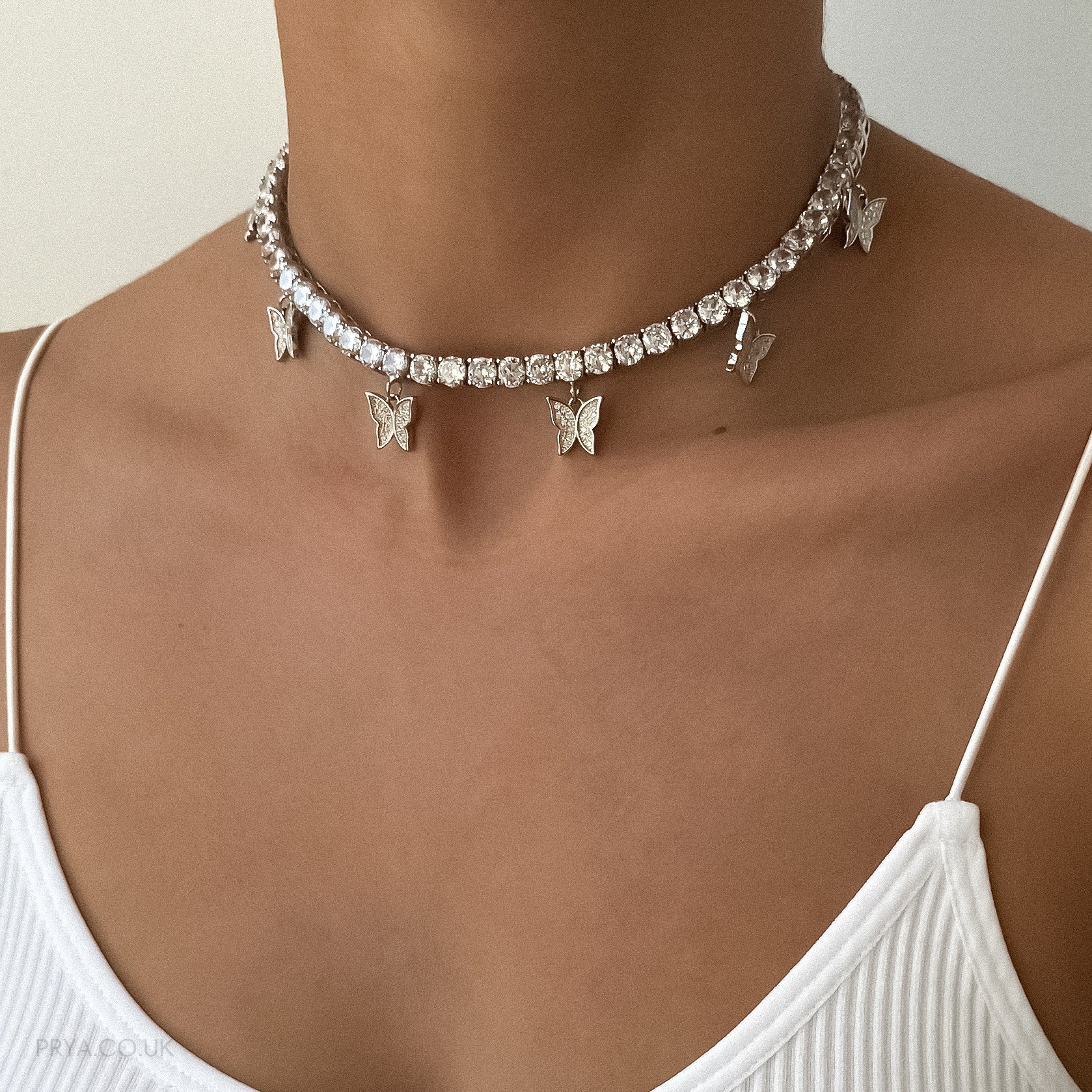 Butterfly Tennis CZ Choker | PRYA™