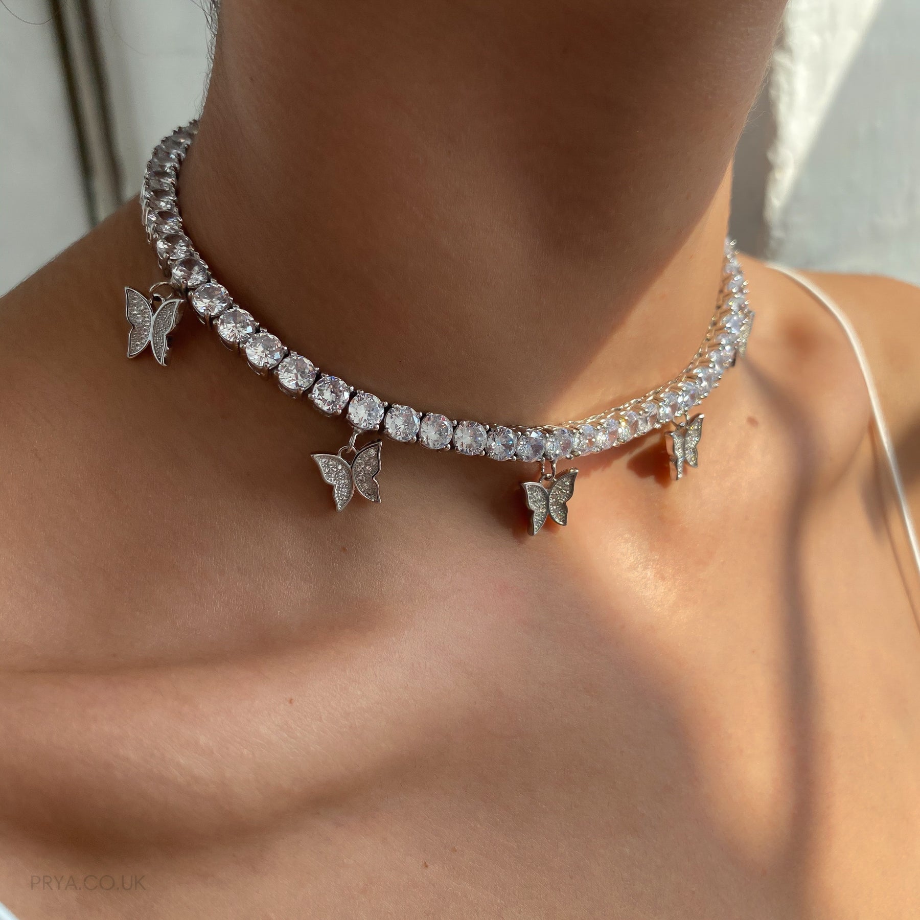 Butterfly Tennis CZ Choker | PRYA™