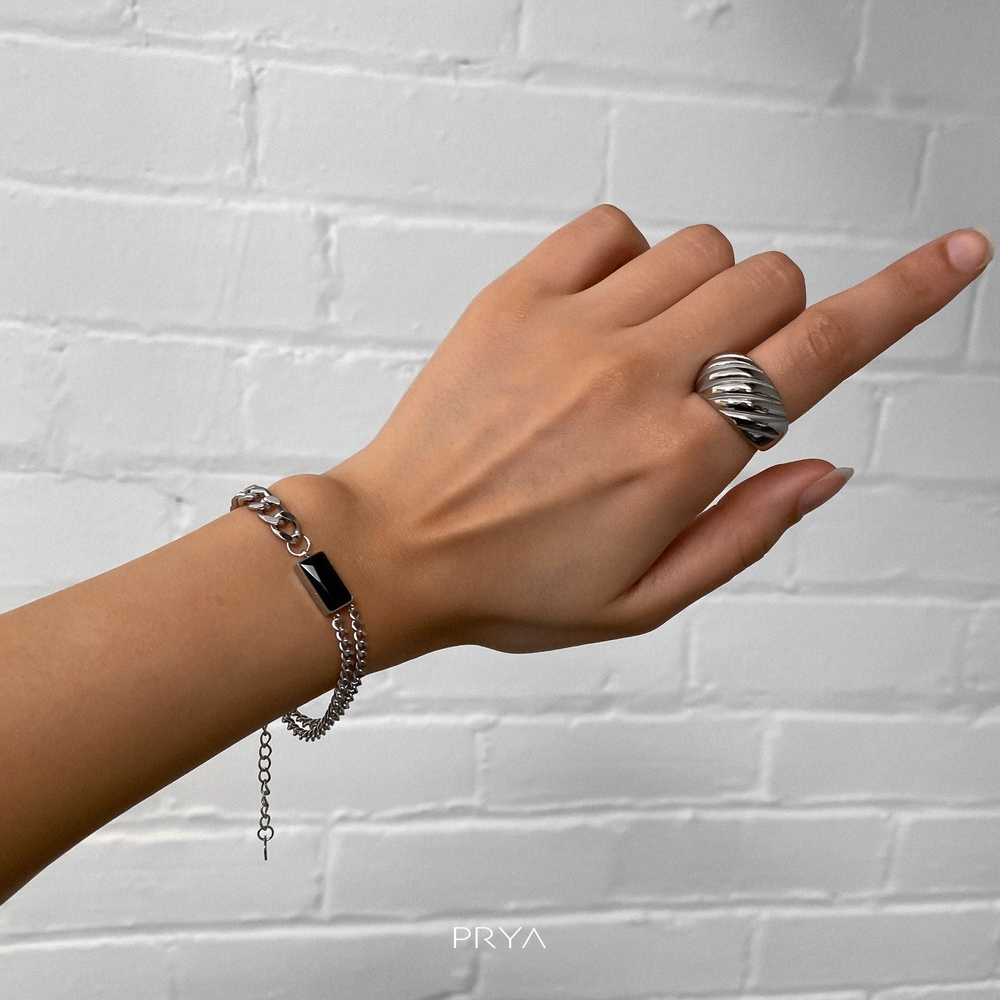 Callie Cuban Contrast Bracelet
