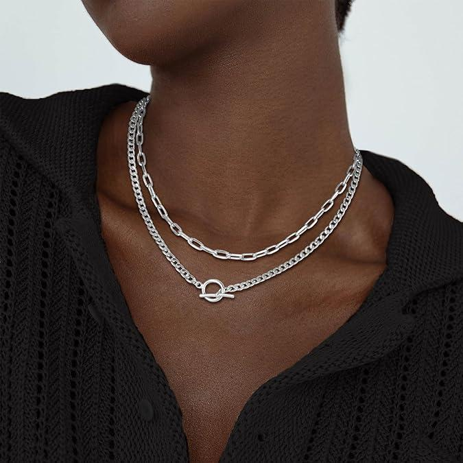 2pc Layered Toggle Necklace